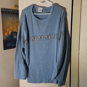Vintage 2000's 90's oversized Butterfly sweater